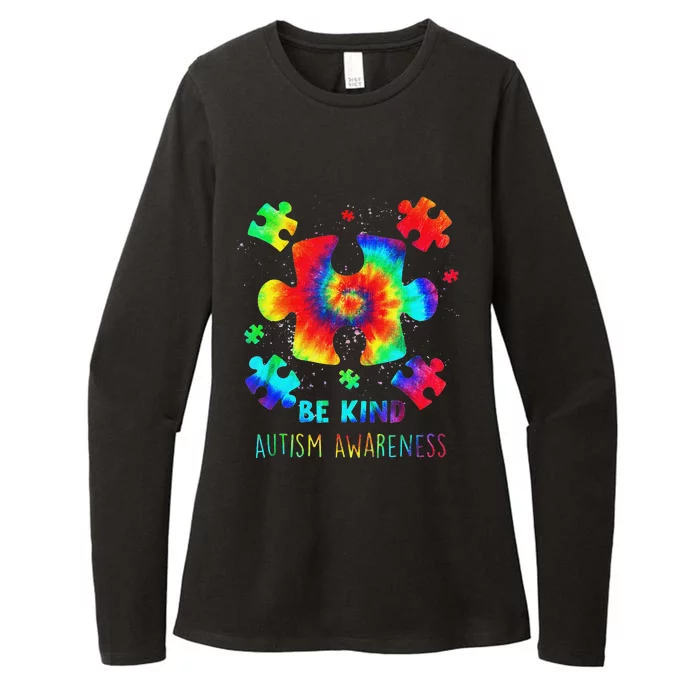 Live Love Accept Autism Awareness Support Acceptance Tie Dye Womens CVC Long Sleeve Shirt