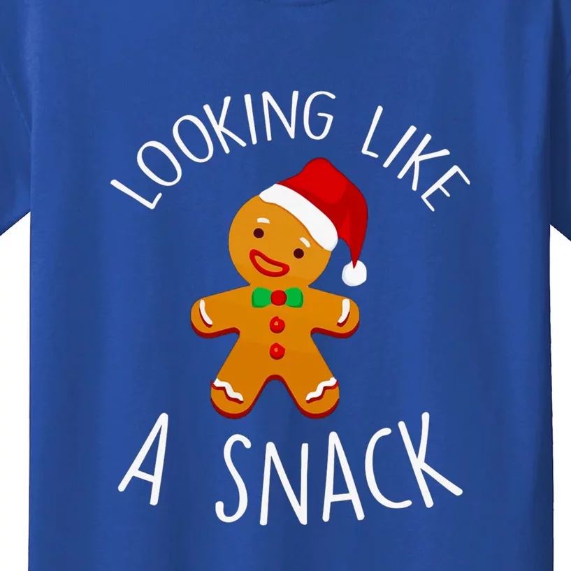 Looking Like A Snack Gingerbread Christmas Cookie Xmas Gift Kids T-Shirt