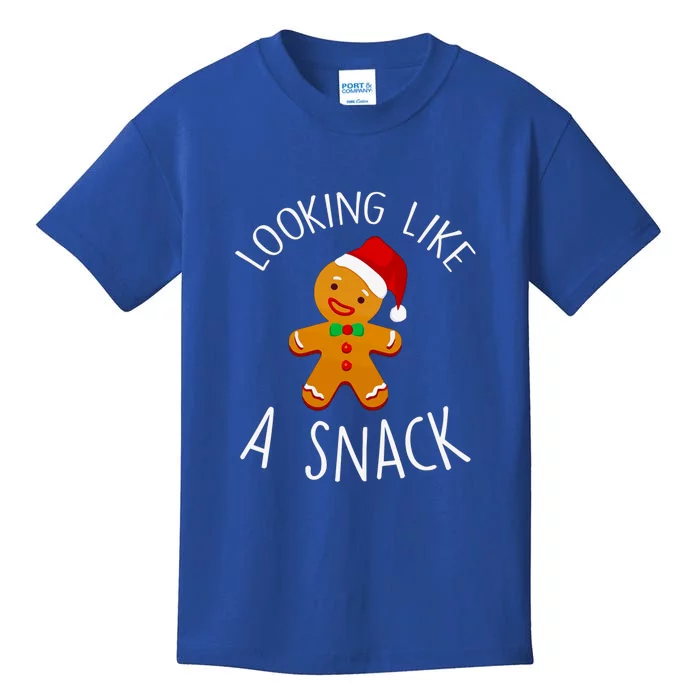 Looking Like A Snack Gingerbread Christmas Cookie Xmas Gift Kids T-Shirt