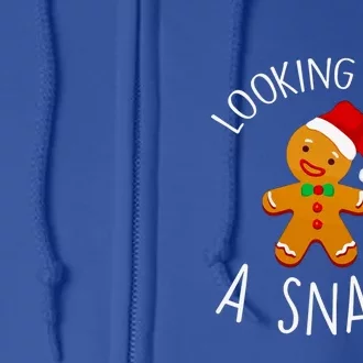 Looking Like A Snack Gingerbread Christmas Cookie Xmas Gift Full Zip Hoodie