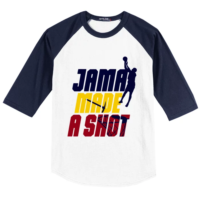 Lebron Los Angeles Basketball Jama Made A Shot Baseball Sleeve Shirt