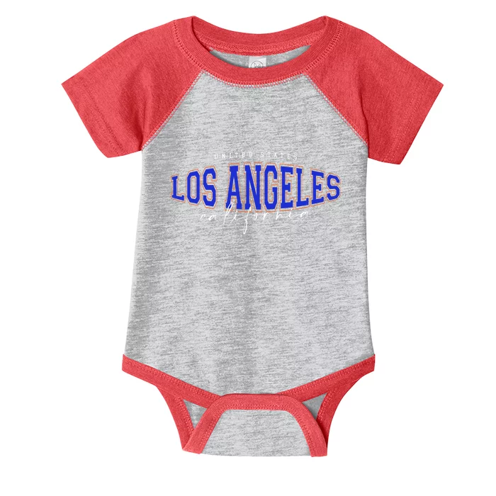 LA Los Angeles California Vintage Infant Baby Jersey Bodysuit