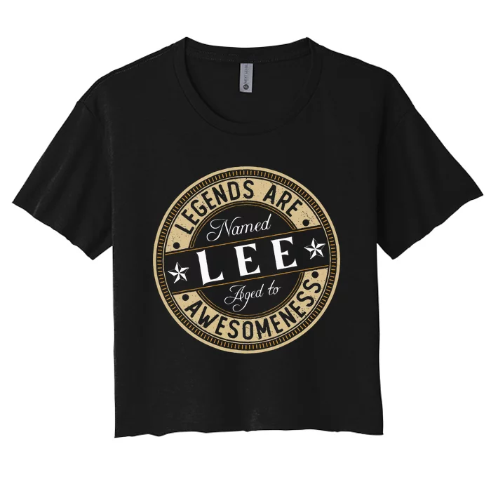 Lee Legends Are Named Lee Women's Crop Top Tee