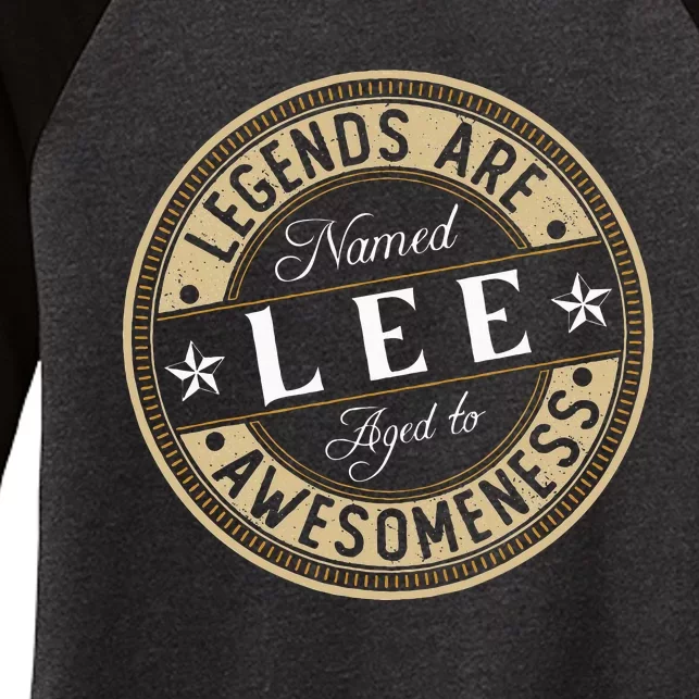 Lee Legends Are Named Lee Women's Tri-Blend 3/4-Sleeve Raglan Shirt