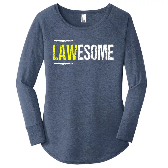 Lawesome Women's Perfect Tri Tunic Long Sleeve Shirt