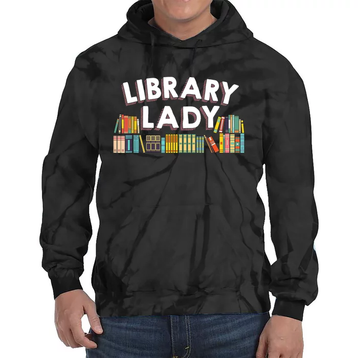 Library Laby A Cool Gift For Librarian Book Lovers Tie Dye Hoodie