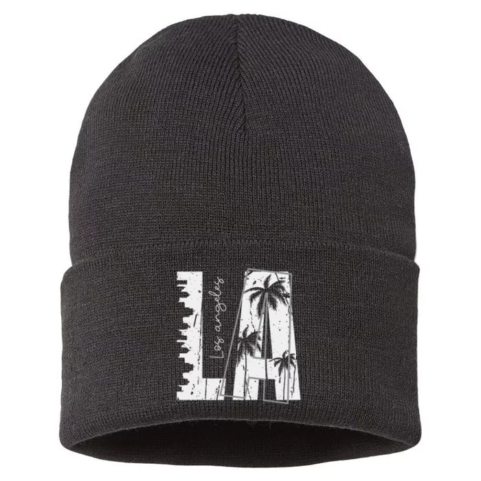 La Los Angeles Sustainable Knit Beanie