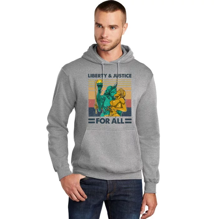 Lgbt Liberty And Justice For All Tall Hoodie