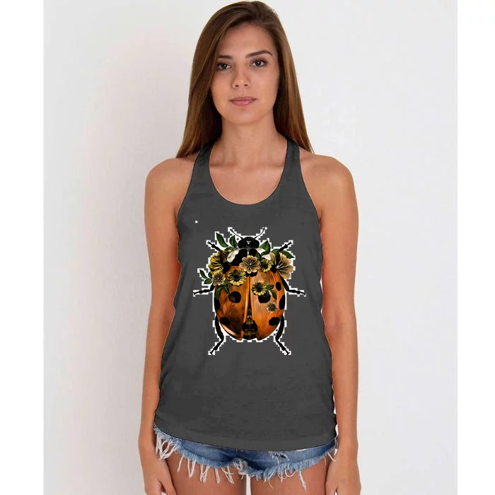 Ladybug Women's Knotted Racerback Tank