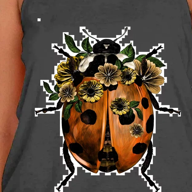 Ladybug Women's Knotted Racerback Tank