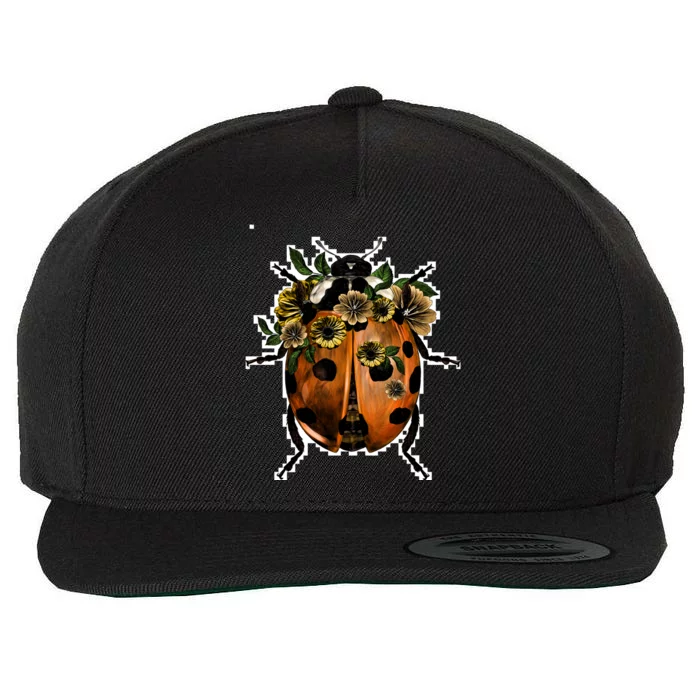 Ladybug Wool Snapback Cap