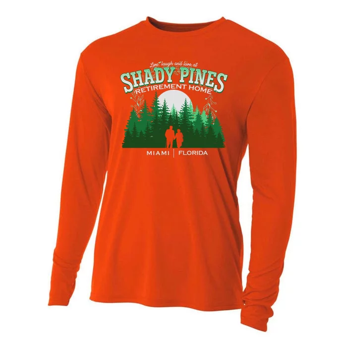 Live Laugh And Love At Shady Pines Retirement Home Miami Florida Cooling Performance Long Sleeve Crew