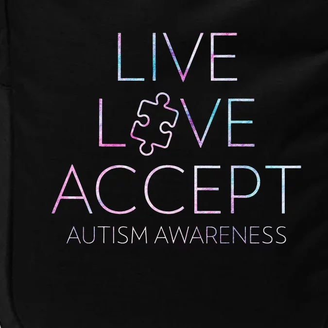 Live Love Accept Autism Awareness month Impact Tech Backpack