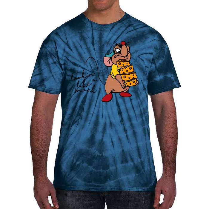 Looking Like A Snack Cute Mouse Mice Love Cheese Funny Cute Tie-Dye T-Shirt