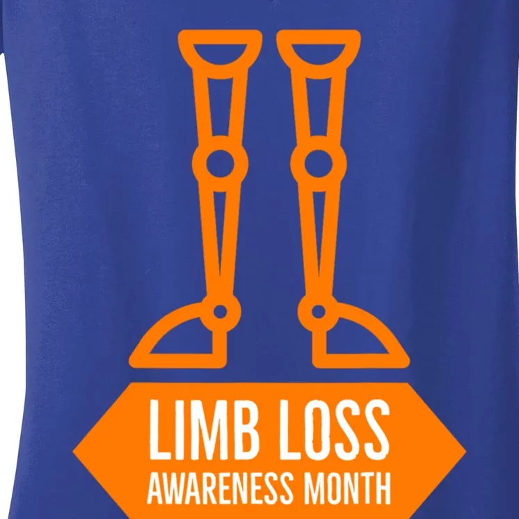 Limb Loss Awareness Month Great Gift Women's V-Neck T-Shirt