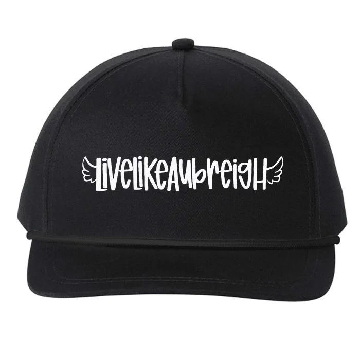 Live Like Aubreigh Snapback Five-Panel Rope Hat