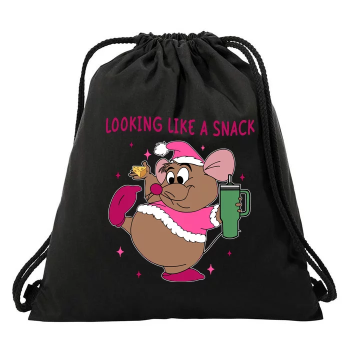 Looking Like A Snack Christmas Trip Drawstring Bag