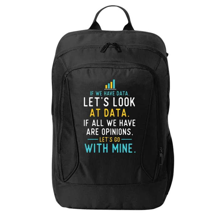 LetS Look At Data Data Science Statistics Data Analyst City Backpack