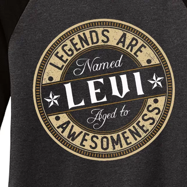 Levi Legends Are Named Levi Women's Tri-Blend 3/4-Sleeve Raglan Shirt