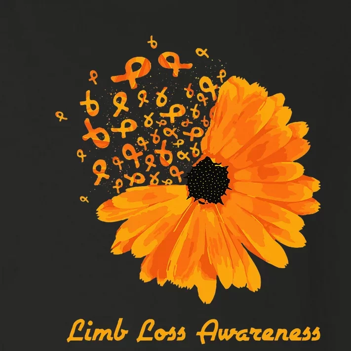 Limb Loss Awareness Orange Sunflower Ribbon Fighter Toddler Long Sleeve Shirt