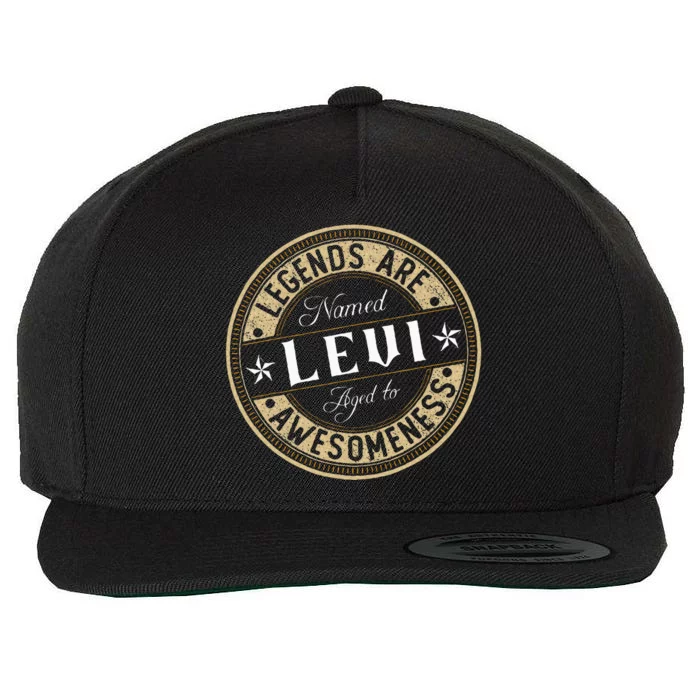 Levi Legends Are Named Levi Wool Snapback Cap