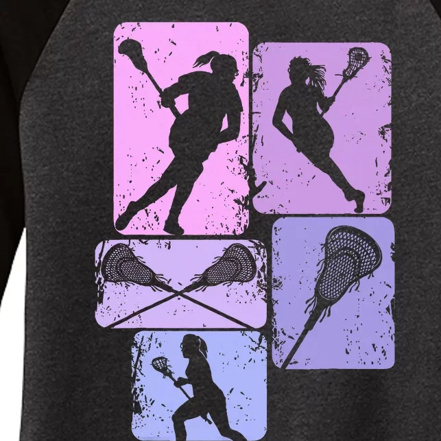 Lacrosse Women's Tri-Blend 3/4-Sleeve Raglan Shirt