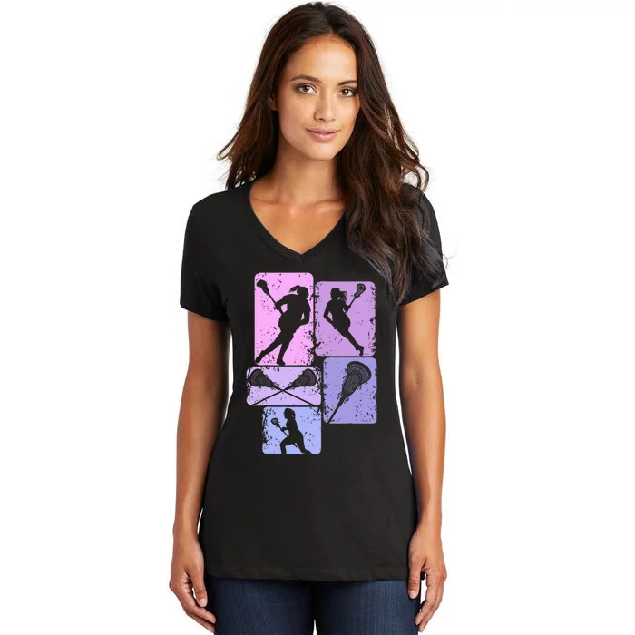 Lacrosse Women's V-Neck T-Shirt