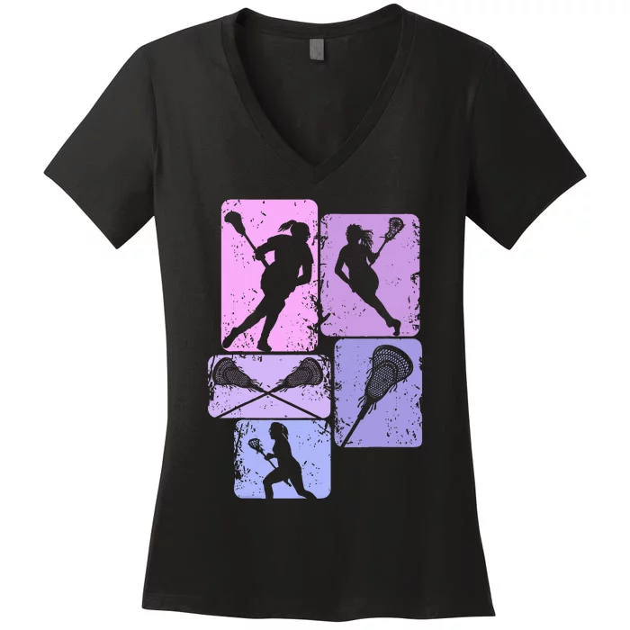 Lacrosse Women's V-Neck T-Shirt