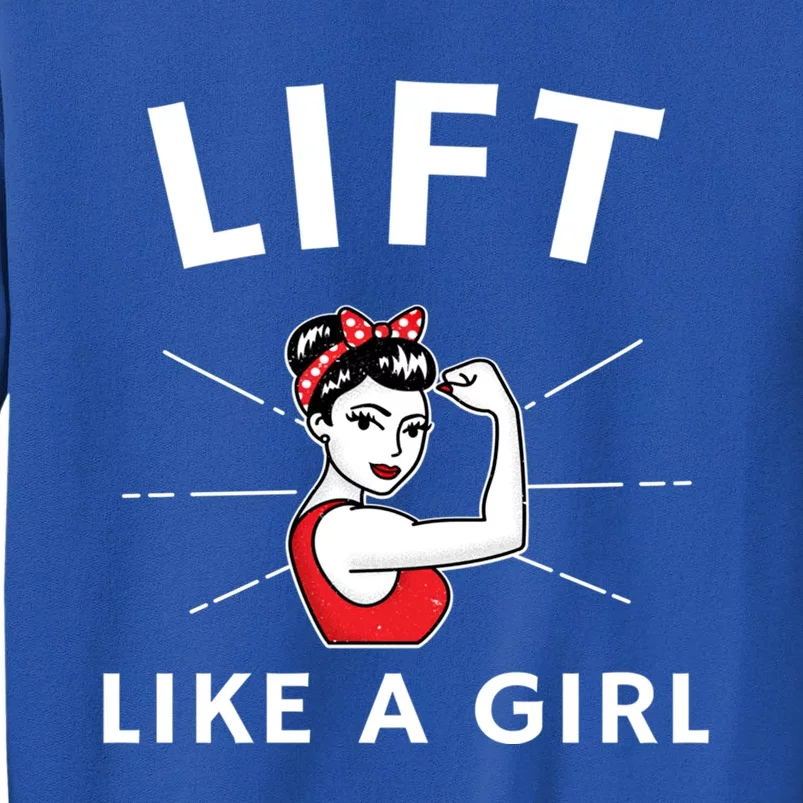 Lift Like A A Retro Inspired Weight Lifting Gift Sweatshirt