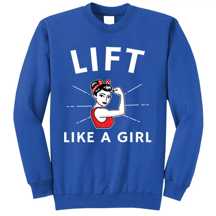 Lift Like A A Retro Inspired Weight Lifting Gift Sweatshirt