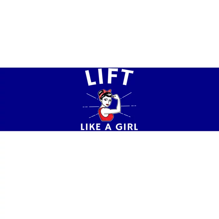 Lift Like A A Retro Inspired Weight Lifting Gift Bumper Sticker