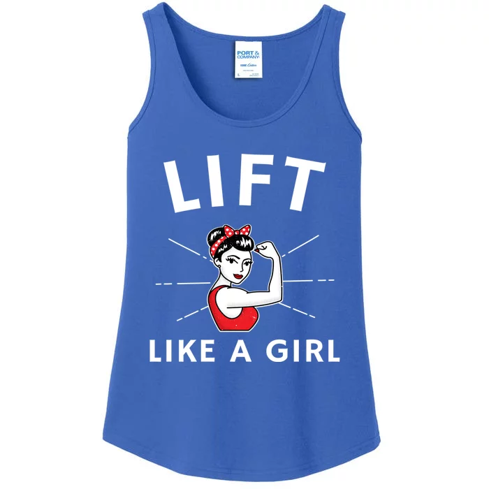 Lift Like A A Retro Inspired Weight Lifting Gift Ladies Essential Tank