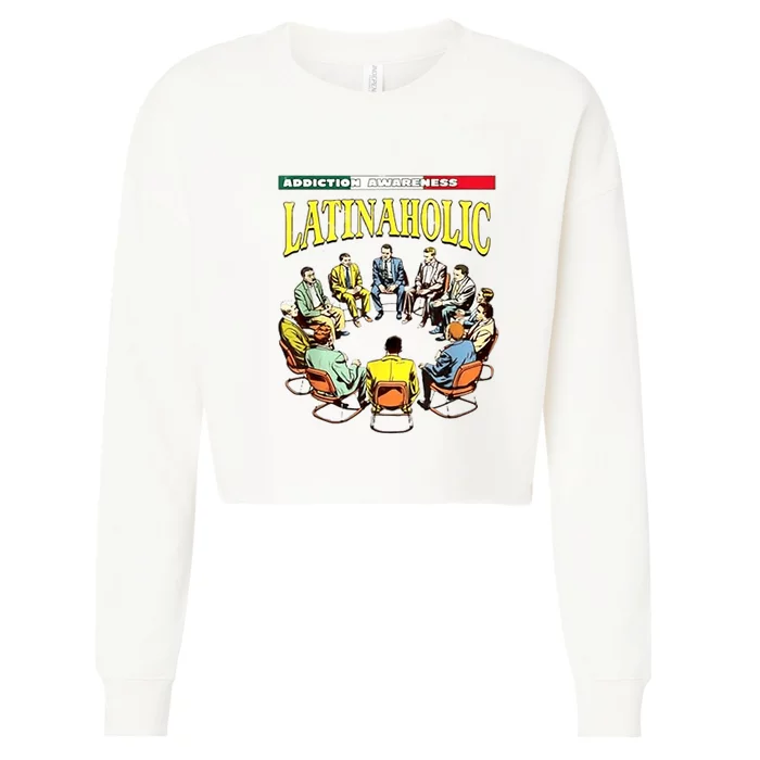 Latinaholic Cropped Pullover Crew