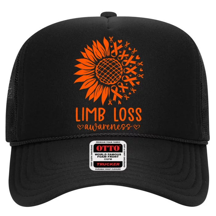 Limb Loss Awareness High Crown Mesh Trucker Hat