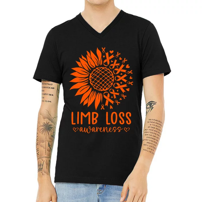 Limb Loss Awareness V-Neck T-Shirt