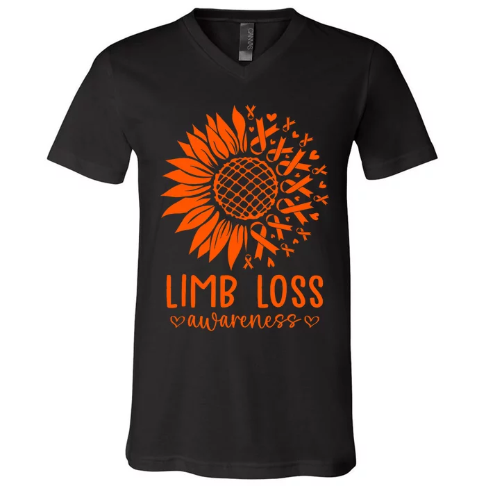 Limb Loss Awareness V-Neck T-Shirt