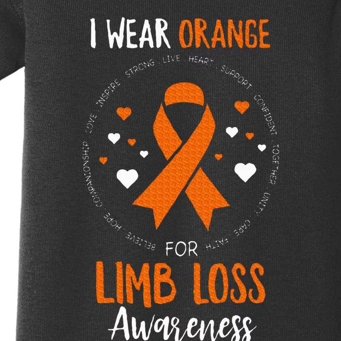 Limb Loss Awareness Ribbon Baby Bodysuit