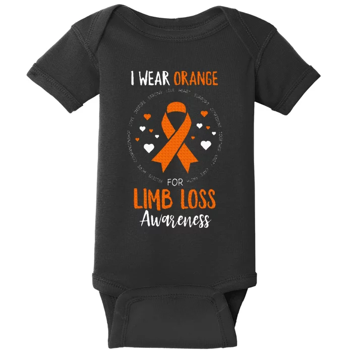 Limb Loss Awareness Ribbon Baby Bodysuit