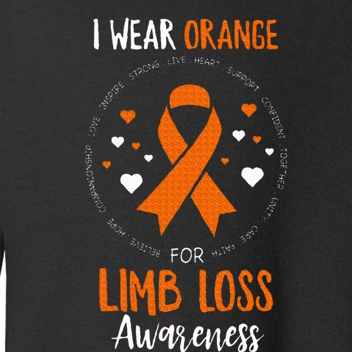 Limb Loss Awareness Ribbon Toddler Sweatshirt