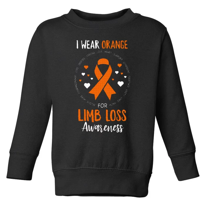 Limb Loss Awareness Ribbon Toddler Sweatshirt