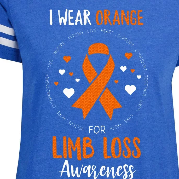 Limb Loss Awareness Ribbon Enza Ladies Jersey Football T-Shirt