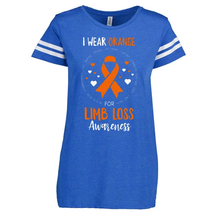 Limb Loss Awareness Ribbon Enza Ladies Jersey Football T-Shirt