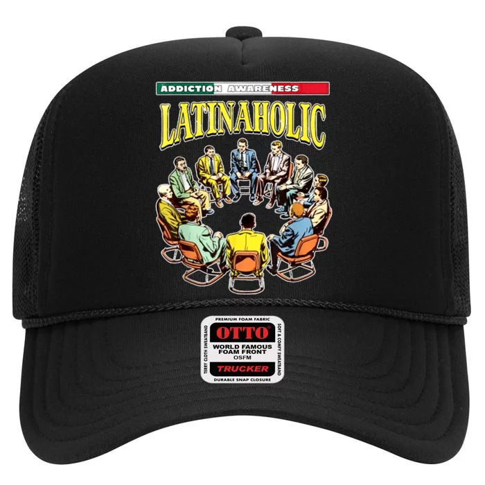 Latinaholic High Crown Mesh Trucker Hat