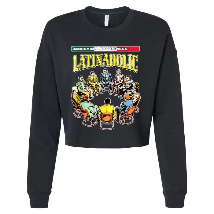 Latinaholic Cropped Pullover Crew