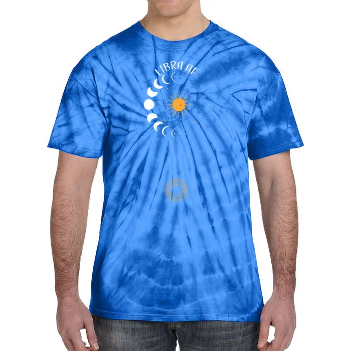 Libra: Libra Af Astrology Sayings Gift Tie-Dye T-Shirt