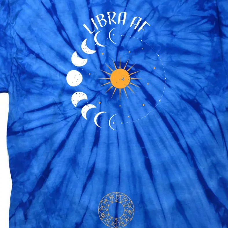 Libra: Libra Af Astrology Sayings Gift Tie-Dye T-Shirt