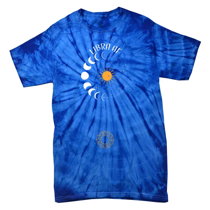 Libra: Libra Af Astrology Sayings Gift Tie-Dye T-Shirt