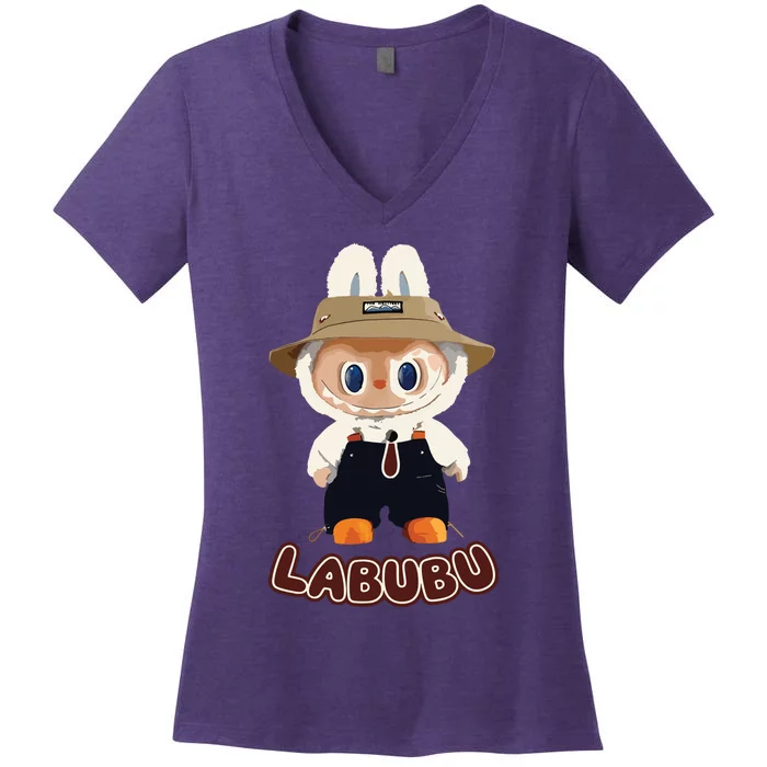 Labubu Women's V-Neck T-Shirt