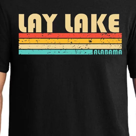 Lay Lake Alabama Funny Fishing Camping Summer Pajama Set