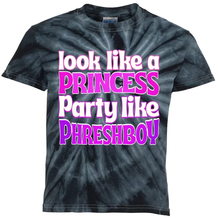 Look Like A Princess Party Like Phreshboy Kids Tie-Dye T-Shirt